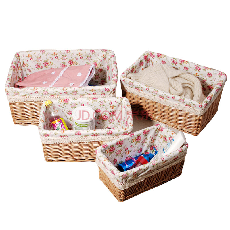 馨適蜜糖色柳編收納籃 大號雜物筐的日用美學